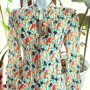 Alice + Olivia Floral Button-Down XS